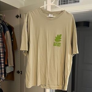 Beige/ Green T-Shirt for Men